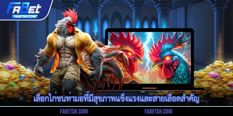 เลือกไก่ชนท่ามอที่มีสุขภาพแข็งแรงและสายเลือดสำคัญ