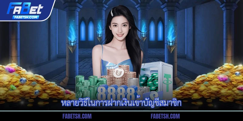 หลายวิธีในการฝากเงินเข้าบัญชีสมาชิก